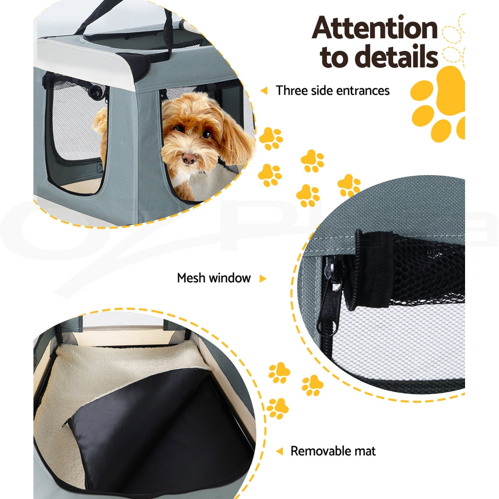 I.Pet Pet Soft Crate Carrier Dog Cat Travel Portable Bag Large Puppy Kennel Cage