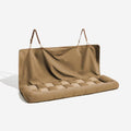 Dog Beds Luxury Pet Beds Faux Leather Dog Car Seat Booster Double Seats Pet Car Seat Bed with Safety Buckle