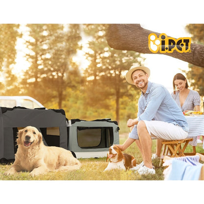 I.Pet Pet Soft Crate Carrier Dog Cat Travel Portable Bag Large Puppy Kennel Cage