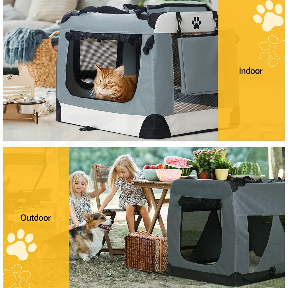 I.Pet Pet Soft Crate Carrier Dog Cat Travel Portable Bag Large Puppy Kennel Cage