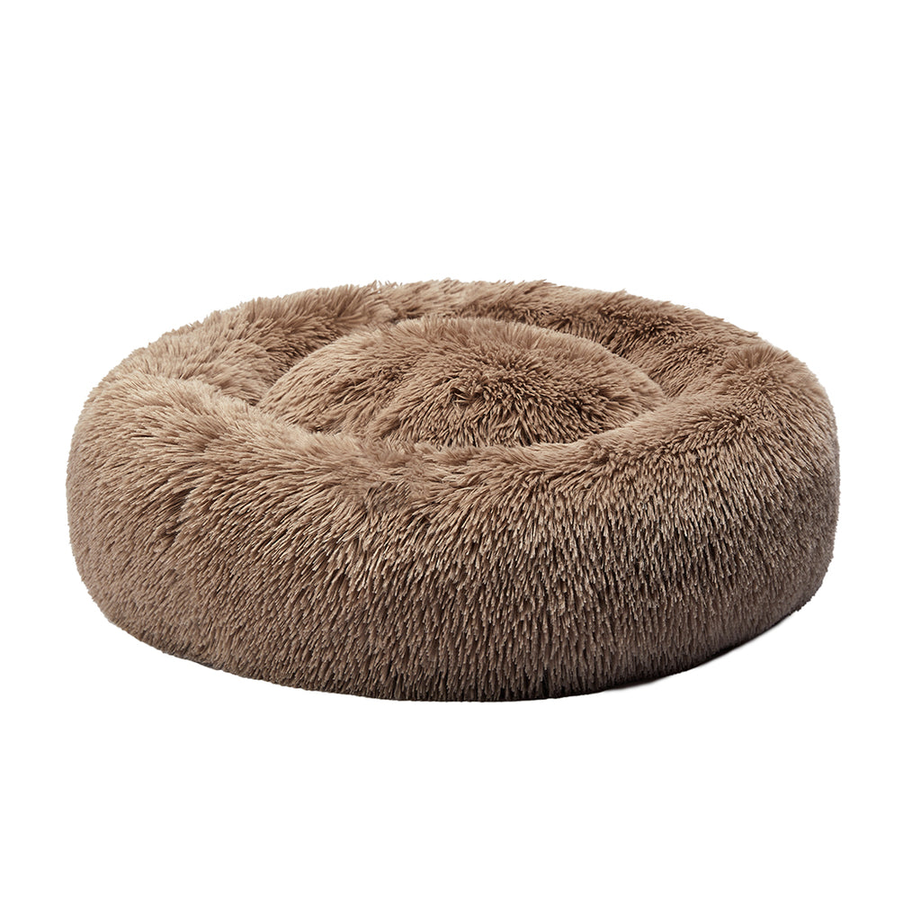 Pawz Dog Calming Bed Warm Soft Plush Thicker round Comfy Sleeping Large Washable