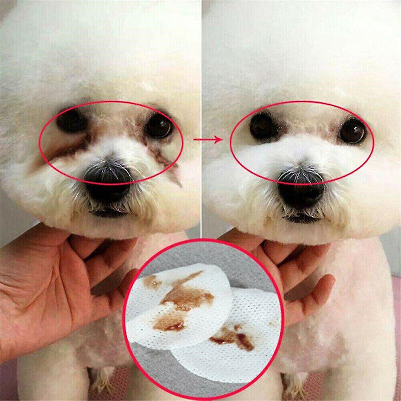 130Pcs Wipes Wet Pet Eye/Ear Dog Cat Tear Stain Remover Cleaning Paper Wipes AU