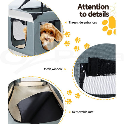 I.Pet Pet Soft Crate Carrier Dog Cat Travel Portable Bag Large Puppy Kennel Cage