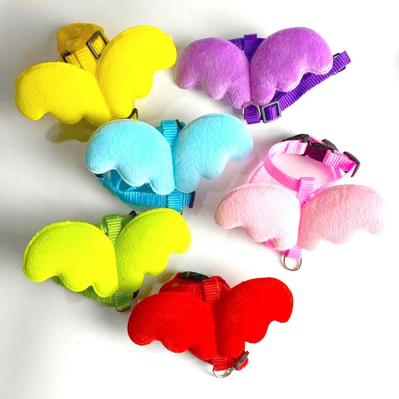 Angel Wings Pet Harness and Leash Set for Cats Puppy Rabbit Cute Cat Harnesses Kitten Accessories Artículos Para Mascotas Lead