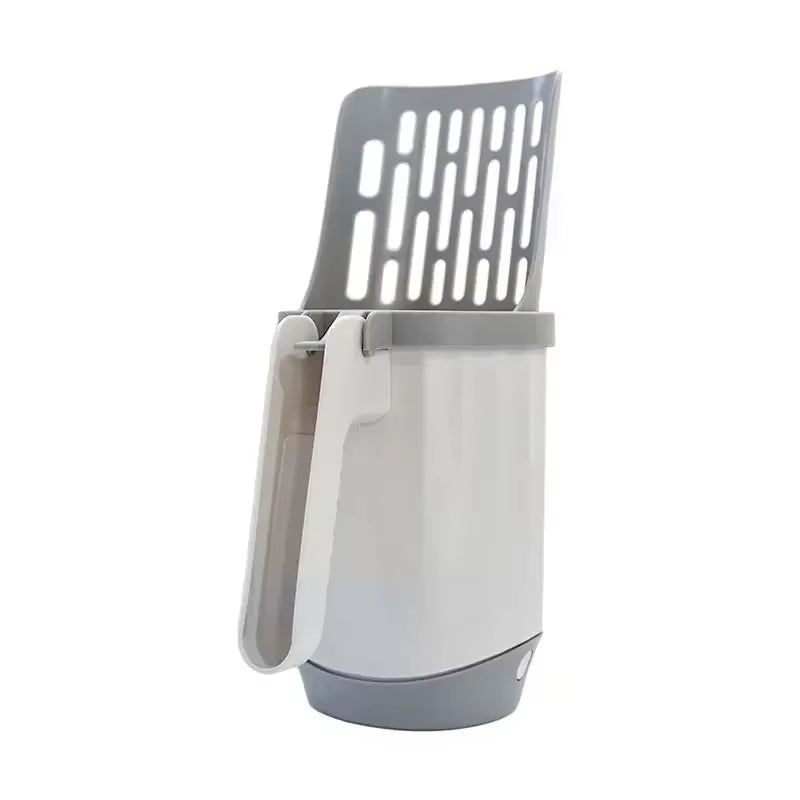 Cat Litter Shovel Scoop with Refill Bag for Pet Filter Clean Toilet Garbage Picker Cat Supplies Cat Litter Box Self Cleaning