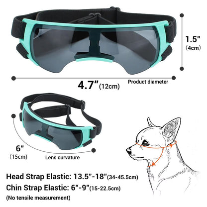 Dog Sunglasses UV Eye Protection Goggles for Small Pets Outdoor Travel Sunshade