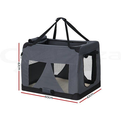 I.Pet Pet Soft Crate Carrier Dog Cat Travel Portable Bag Large Puppy Kennel Cage