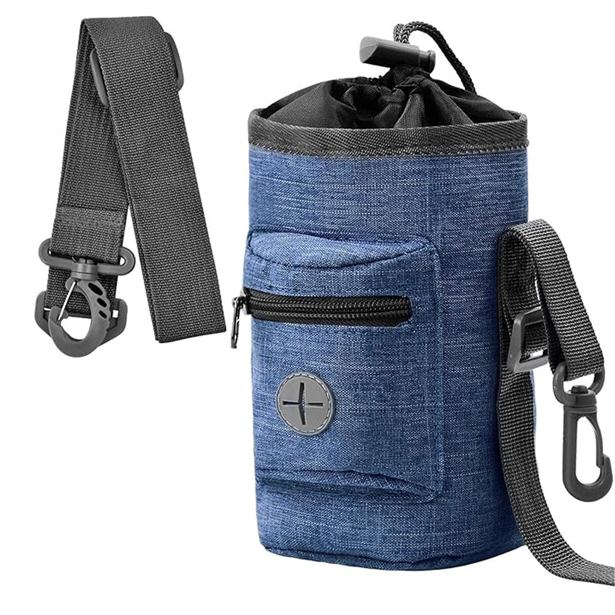 Portable Dog Training Treat Bag Pet Walking Snack Pouch with Waste Pickup Holder