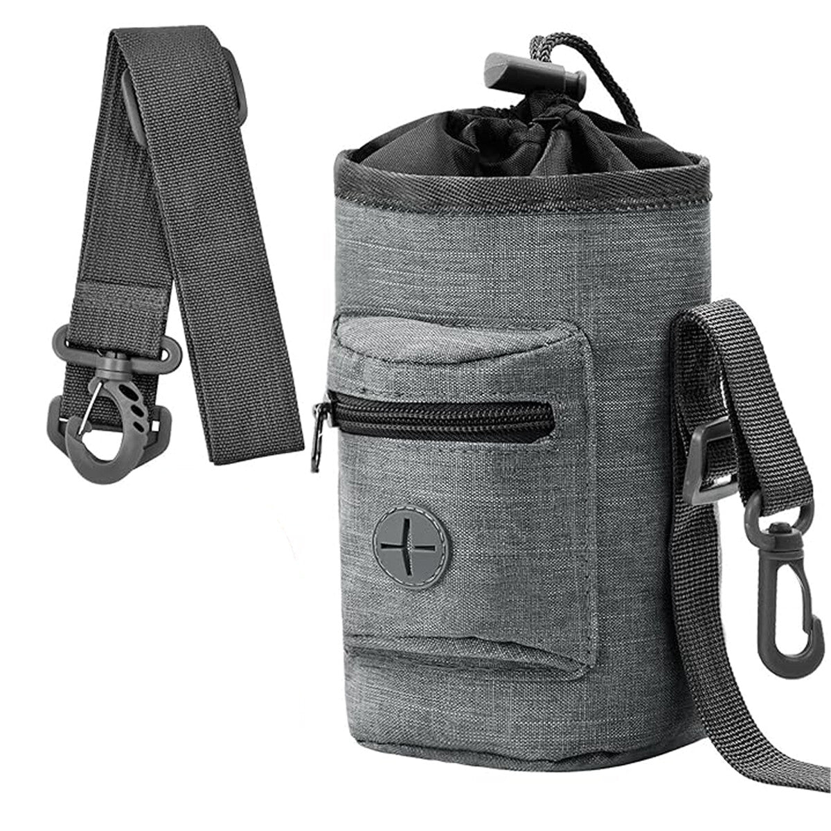 Portable Dog Training Treat Bag Pet Walking Snack Pouch with Waste Pickup Holder